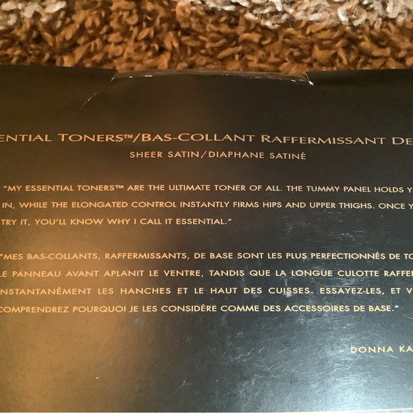 Donna Karan essential toners pantyhose, style A16, color charcoal, size: M - Picture 9 of 12